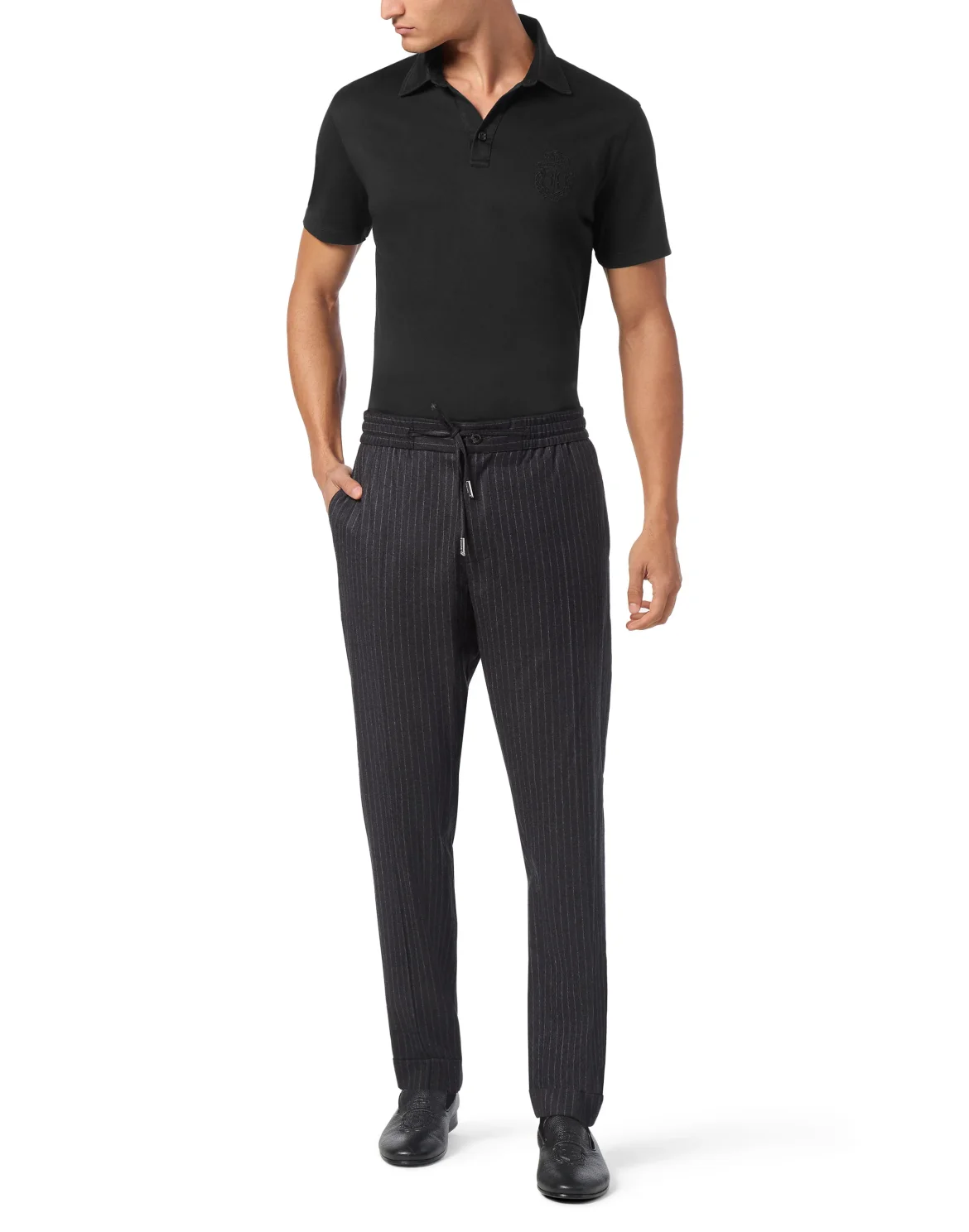 Flannel Long Trousers, цвет: Черный
