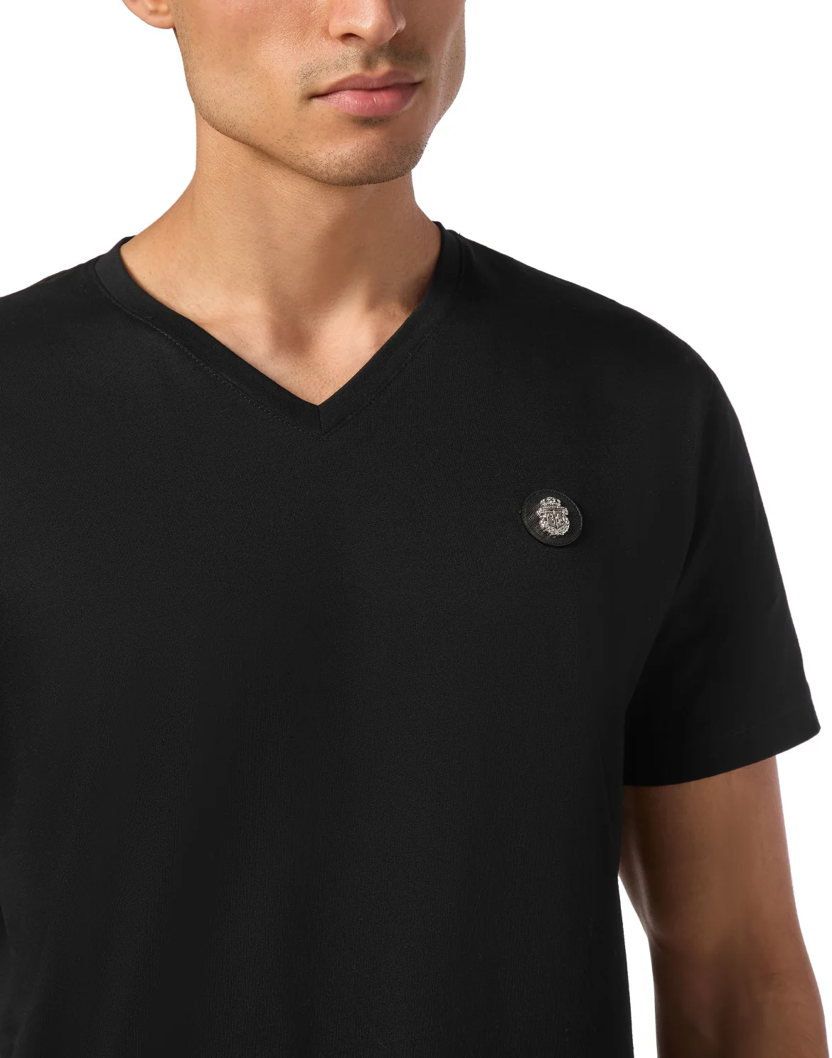 T-shirt V-Neck SS, цвет: Черный