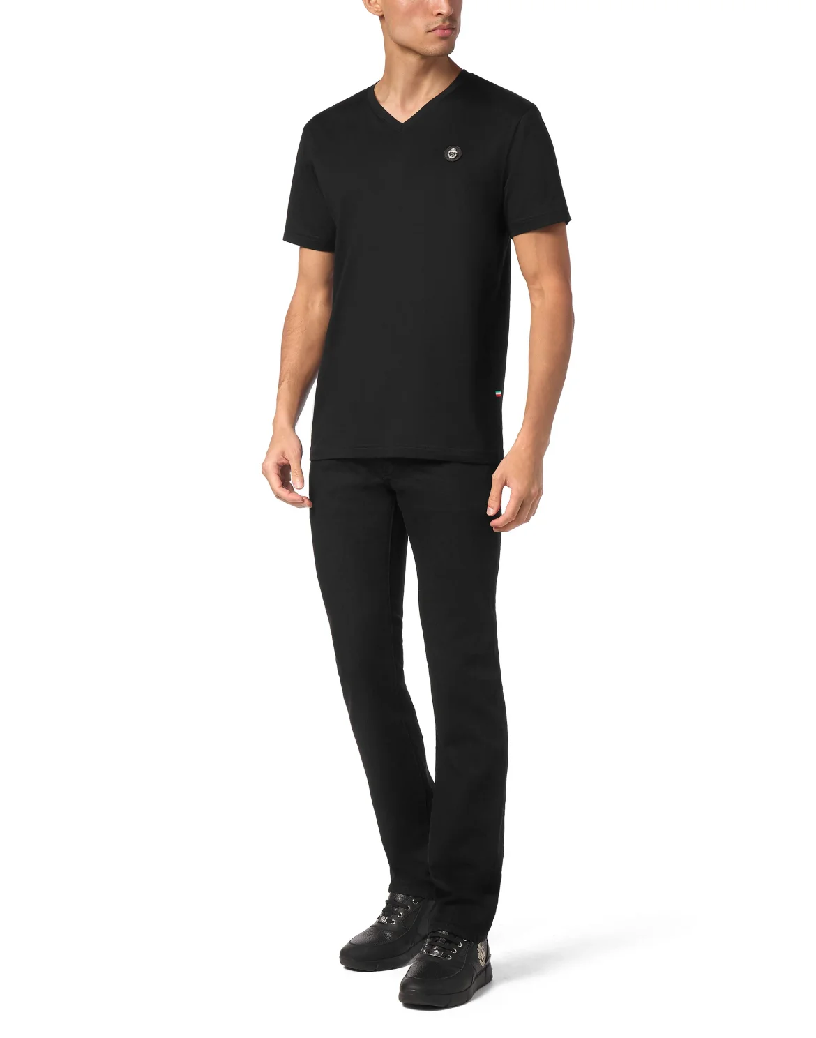 T-shirt V-Neck SS, цвет: Черный