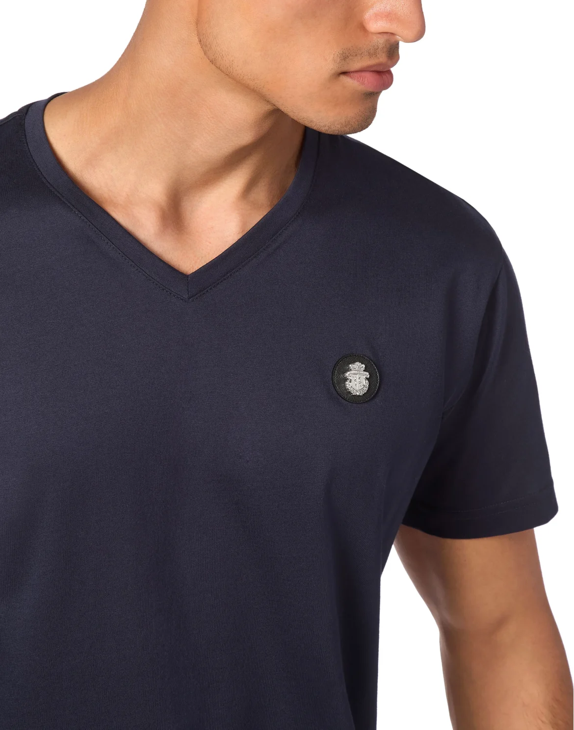 T-shirt V-Neck SS, цвет: Синий