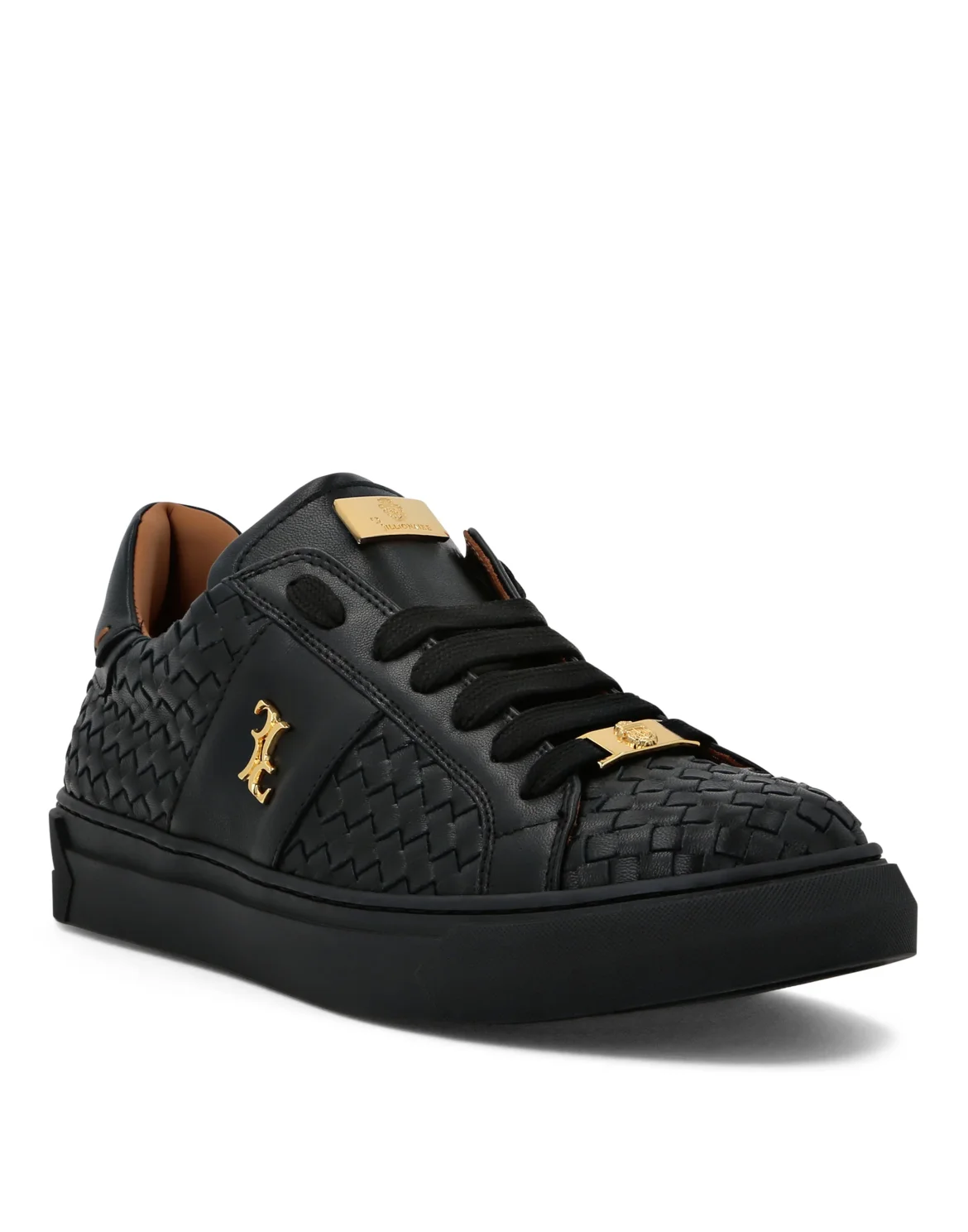 Nappa Lo-Top Sneakers, цвет: Черный