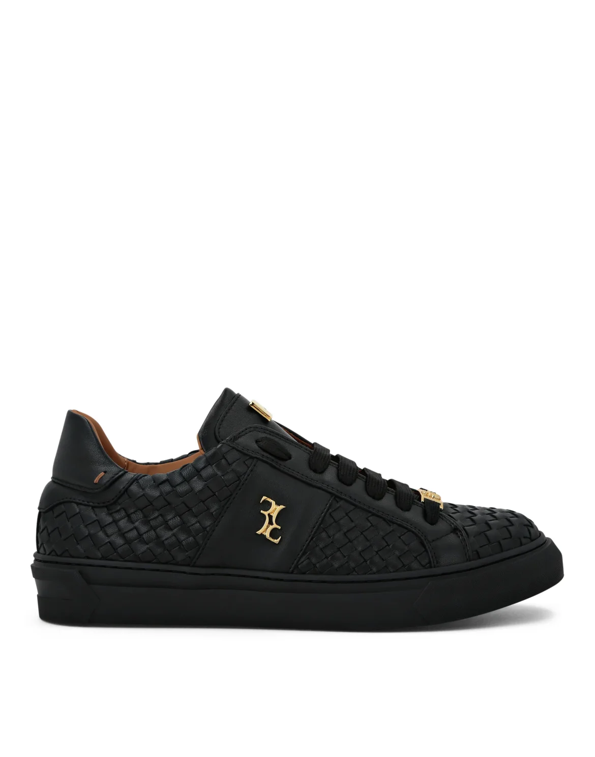 Nappa Lo-Top Sneakers, цвет: Черный