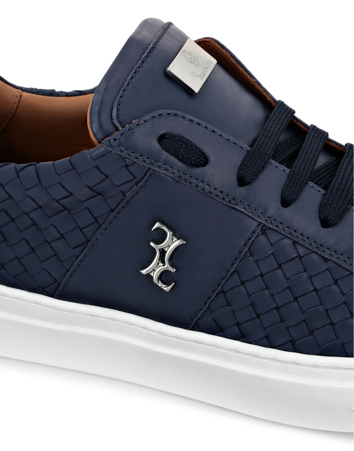 Nappa Lo-Top Sneakers, цвет: Синий