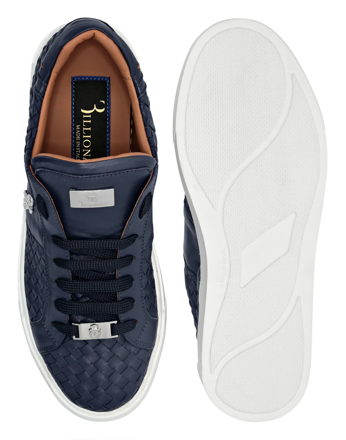 Nappa Lo-Top Sneakers, цвет: Синий