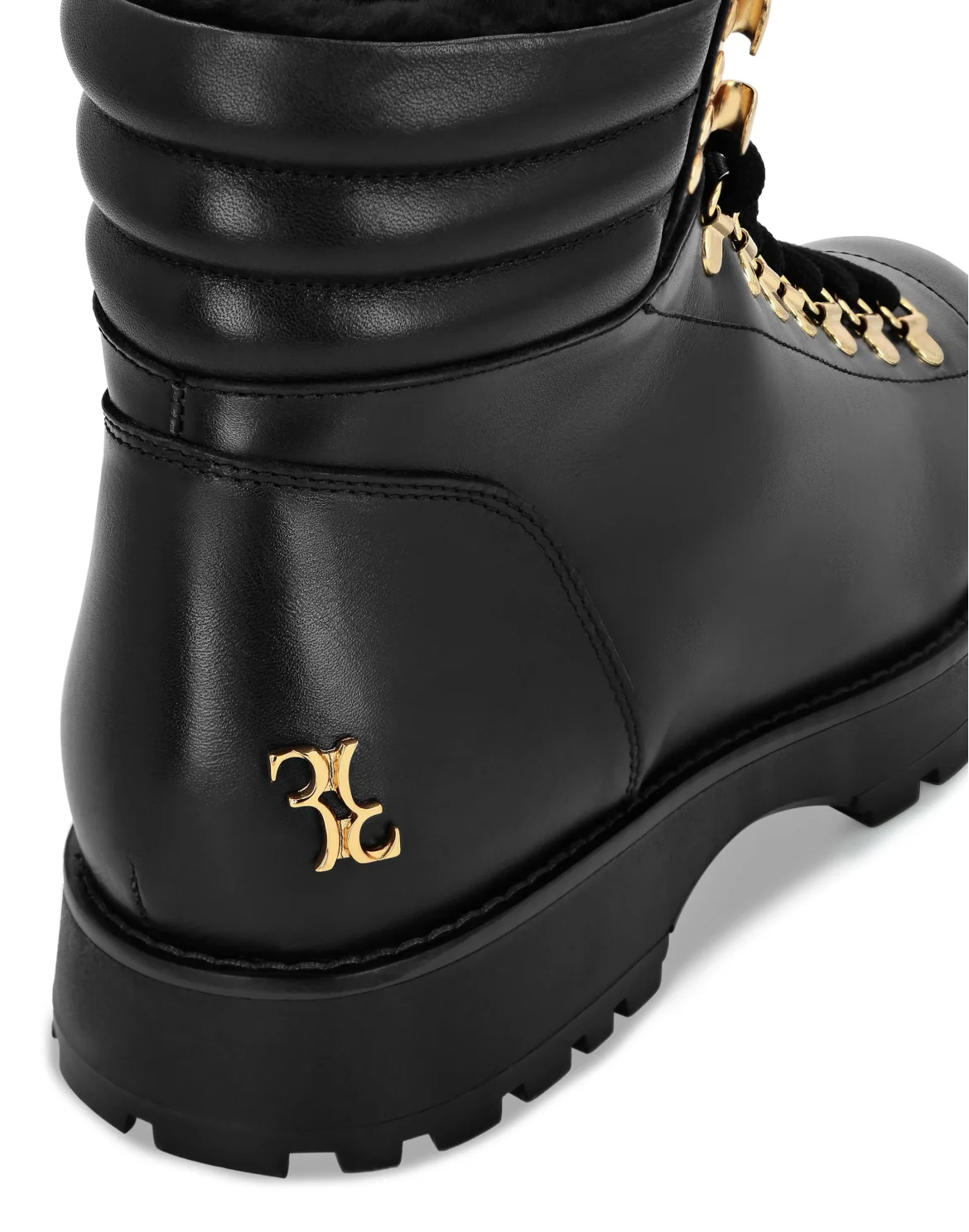 Leather/Fur Low Boots, цвет: Черный