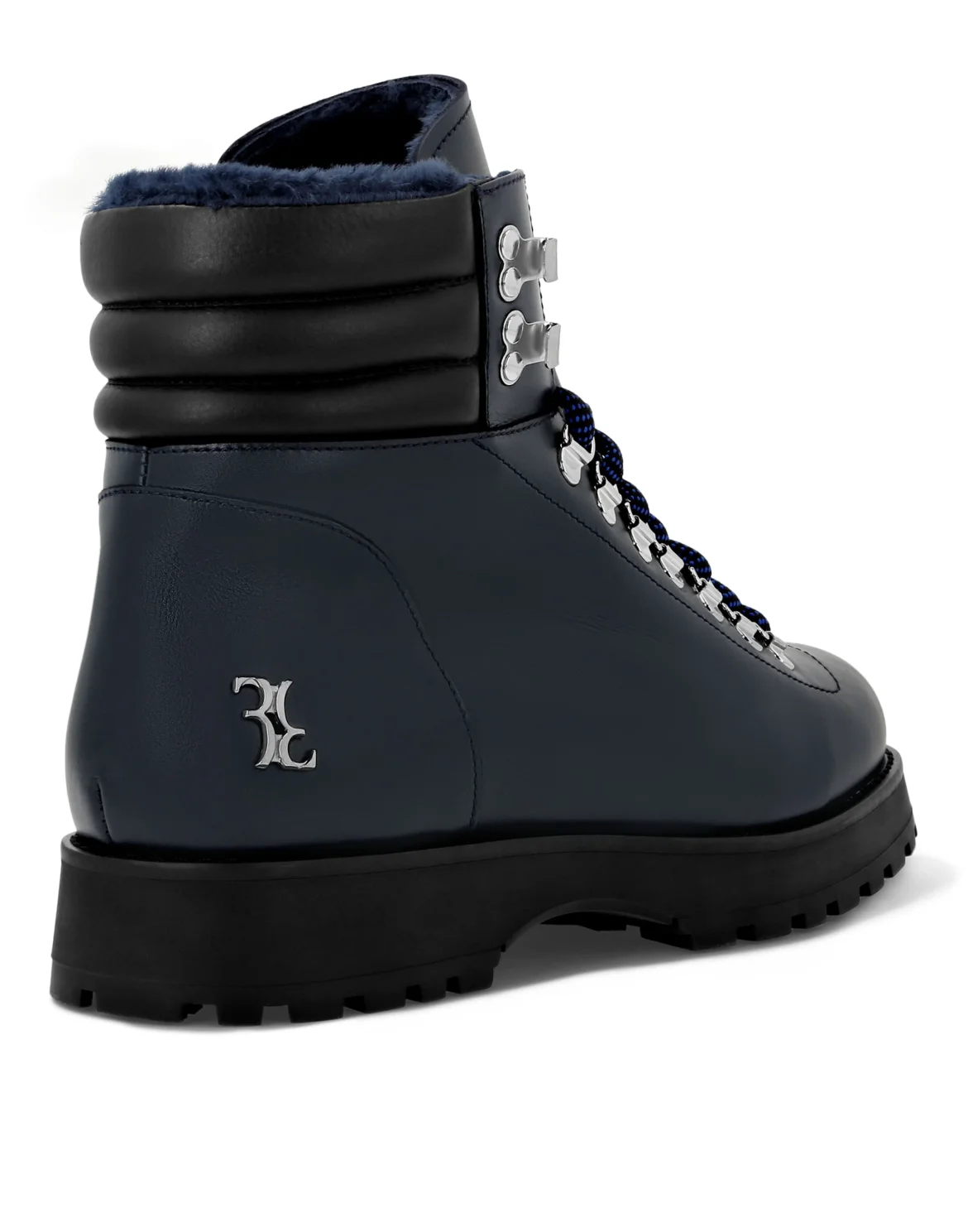 Leather/Fur Low Boots, цвет: Синий