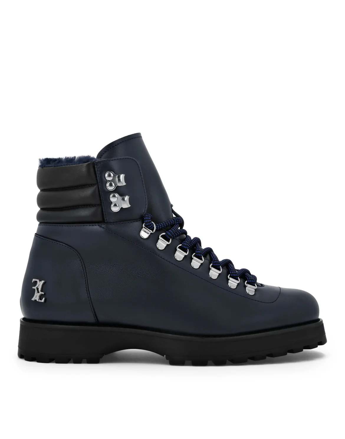 Leather/Fur Low Boots, цвет: Синий
