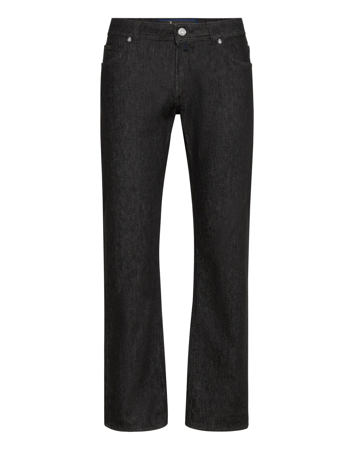 Denim Trousers Regular Cut Python Inserts, цвет: Черный
