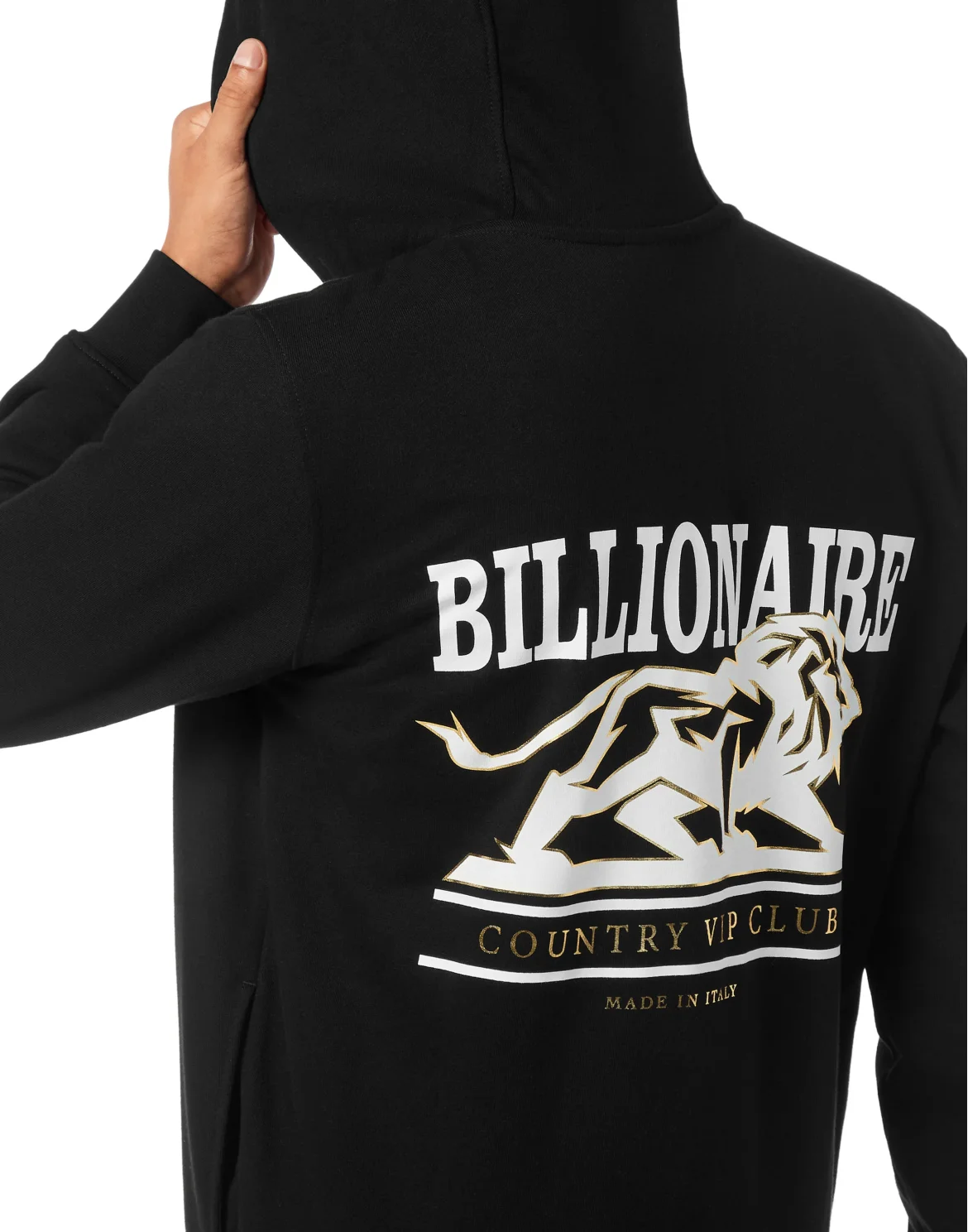 Hoodie Sweatjacket Lion, цвет: Черный