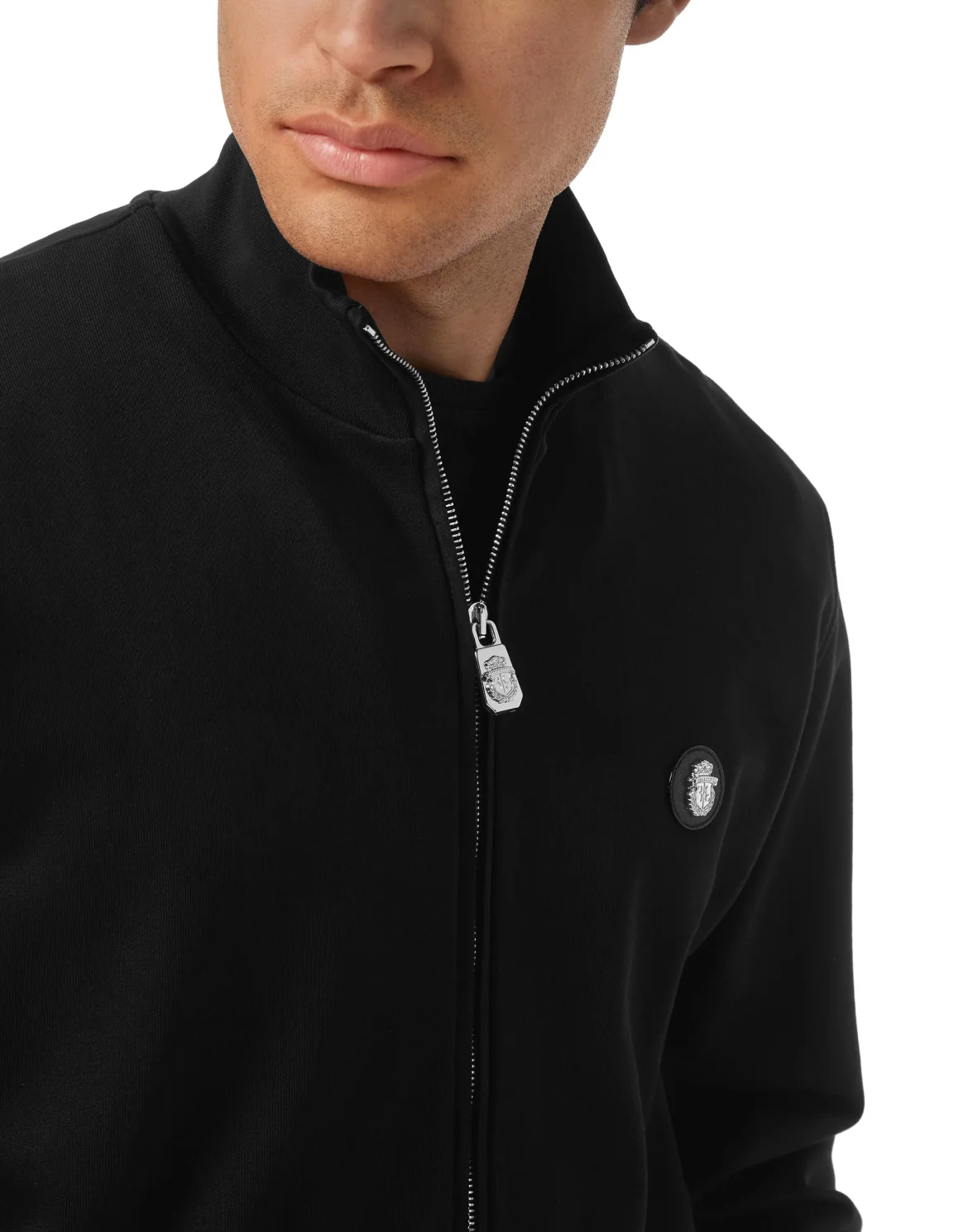 Full-Zip Tracksuit Jacket, цвет: Черный