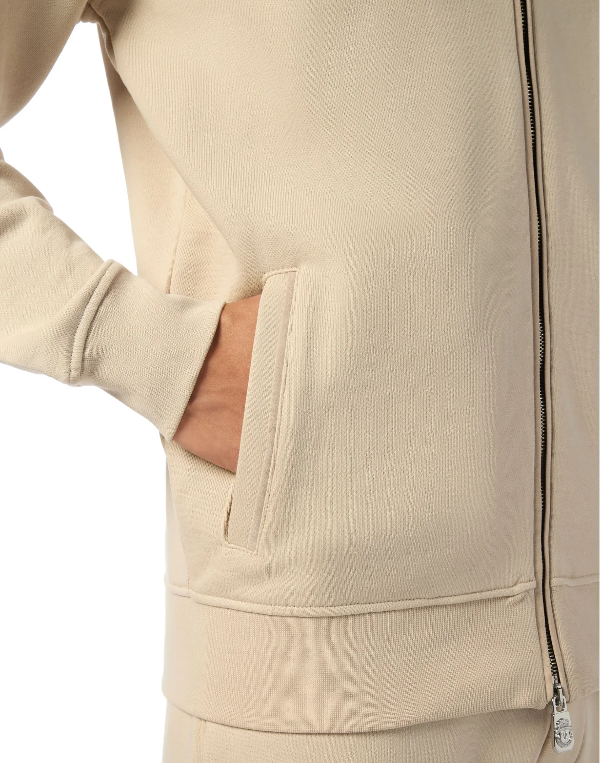 Full-Zip Tracksuit Jacket, цвет: Бежевый