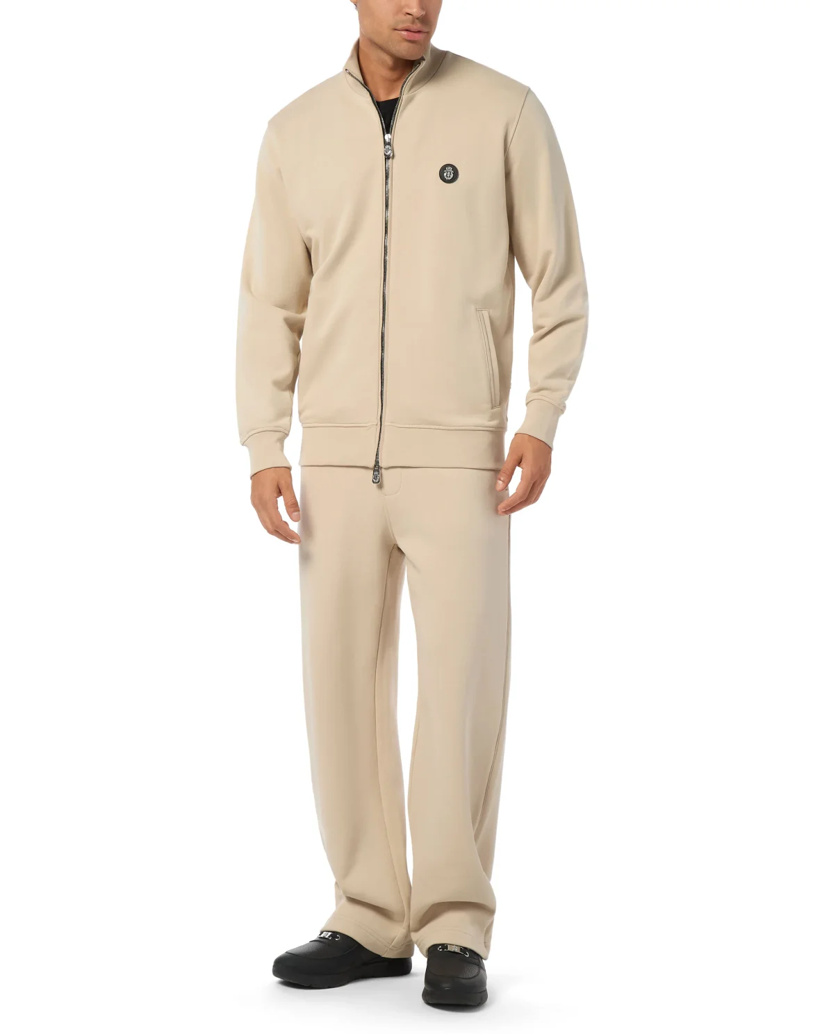 Full-Zip Tracksuit Jacket, цвет: Бежевый