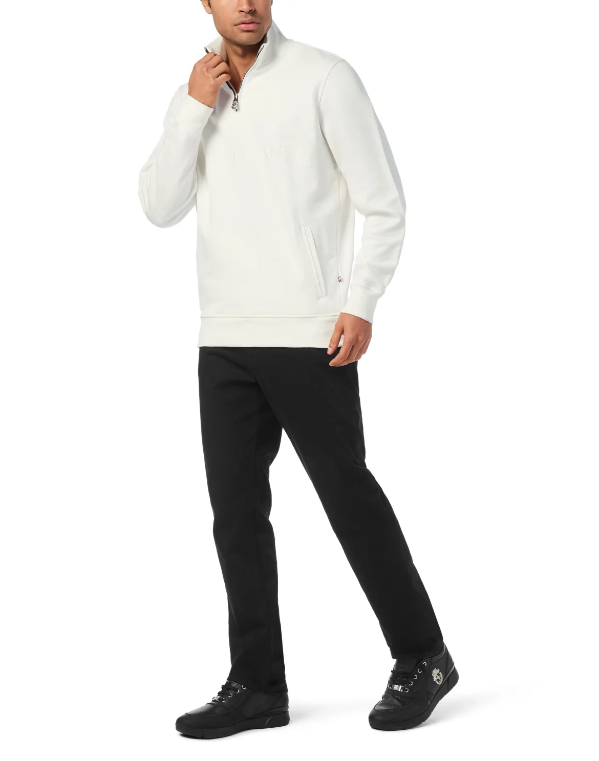 Half-Zip Tracksuit Jacket Logo, цвет: Бежевый