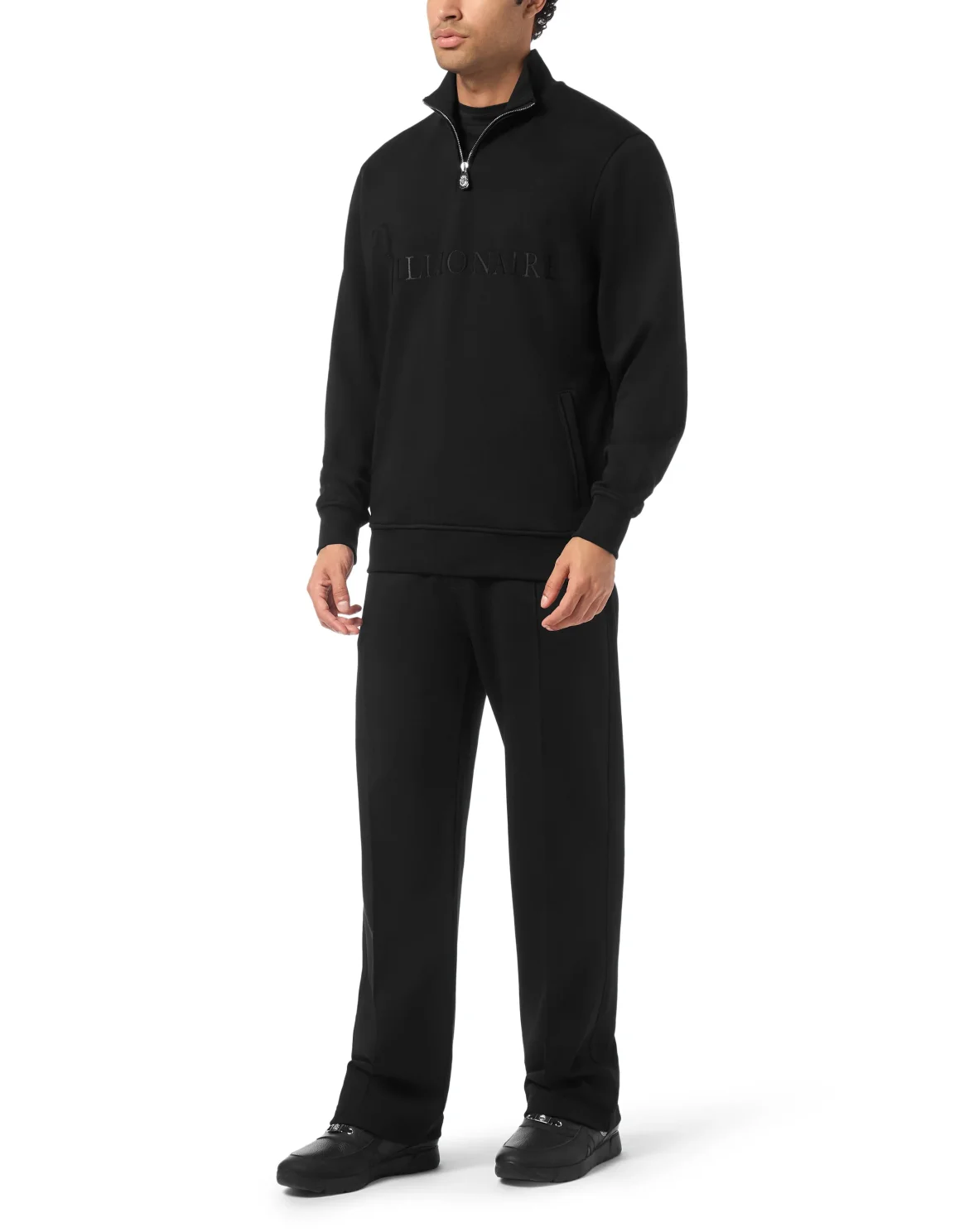 Half-Zip Tracksuit Jacket Logo, цвет: Черный