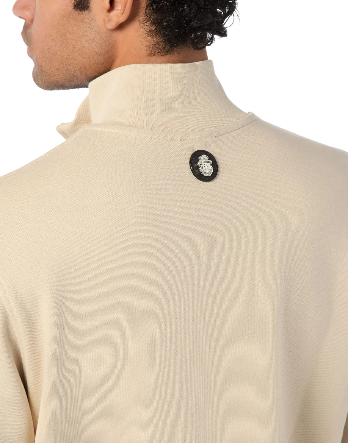 Half-Zip Tracksuit Jacket Logo, цвет: Бежевый