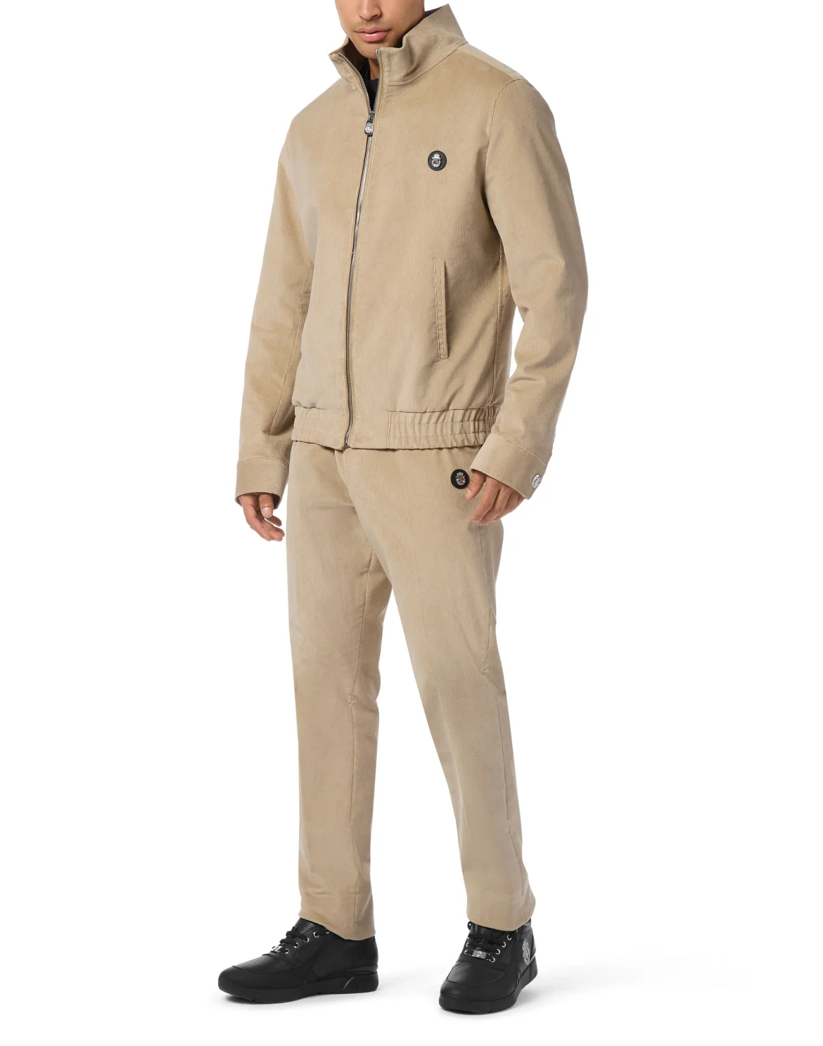Corduroy Tracksuit Jacket, цвет: Бежевый