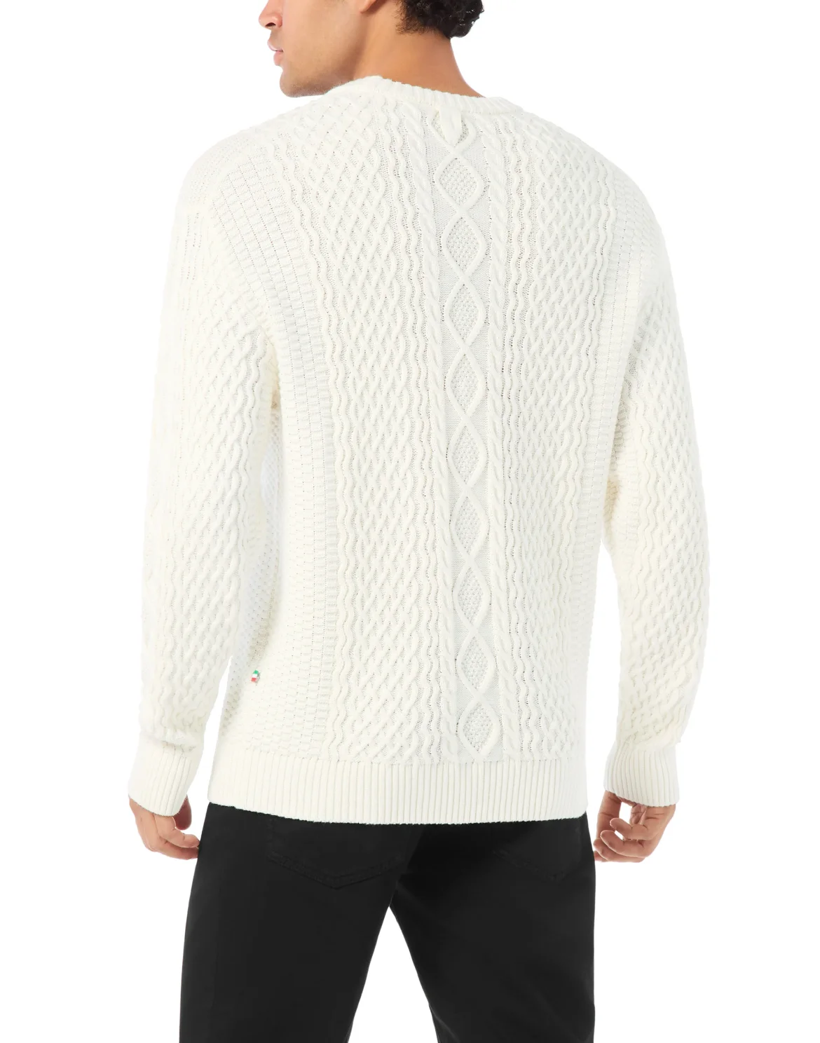 Cotton Cashmere Round Neck Pullover, цвет: Бежевый