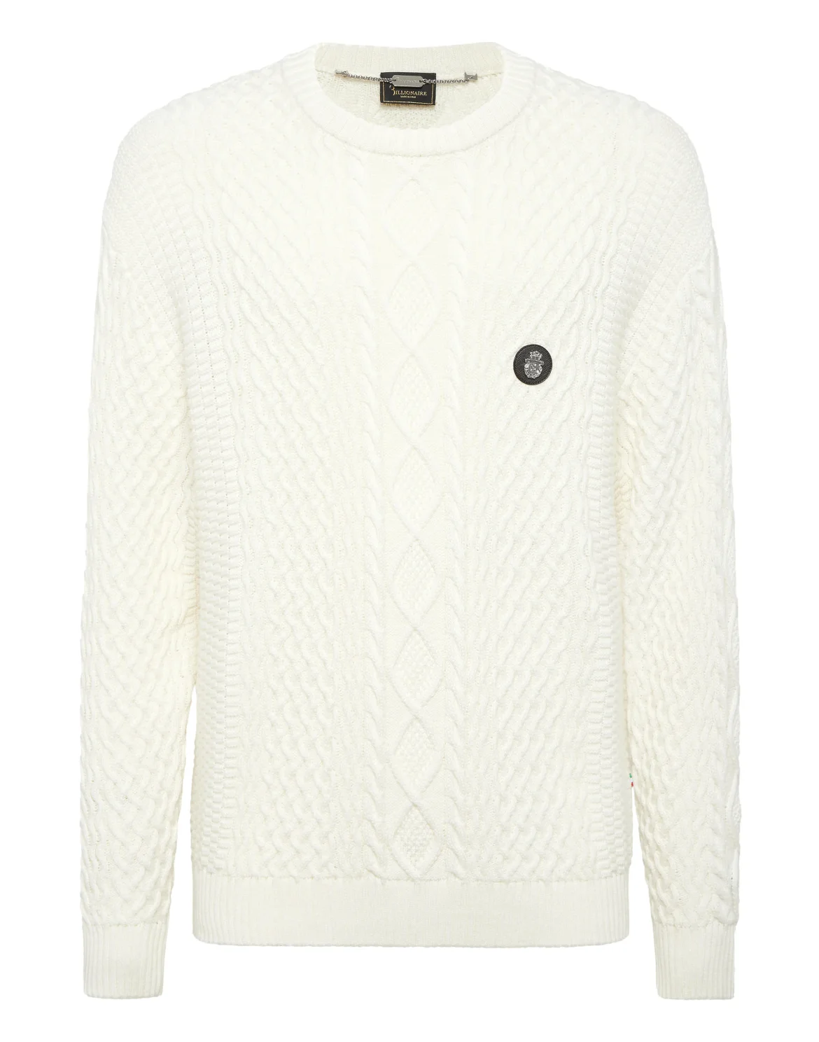 Cotton Cashmere Round Neck Pullover, цвет: Бежевый