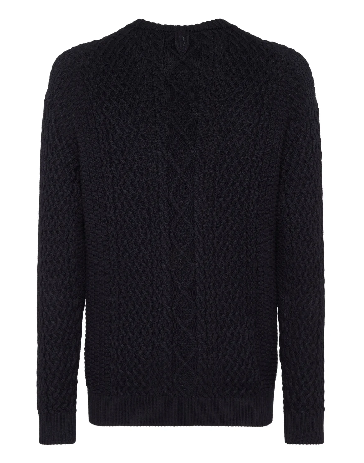 Cotton Cashmere Round Neck Pullover, цвет: Синий