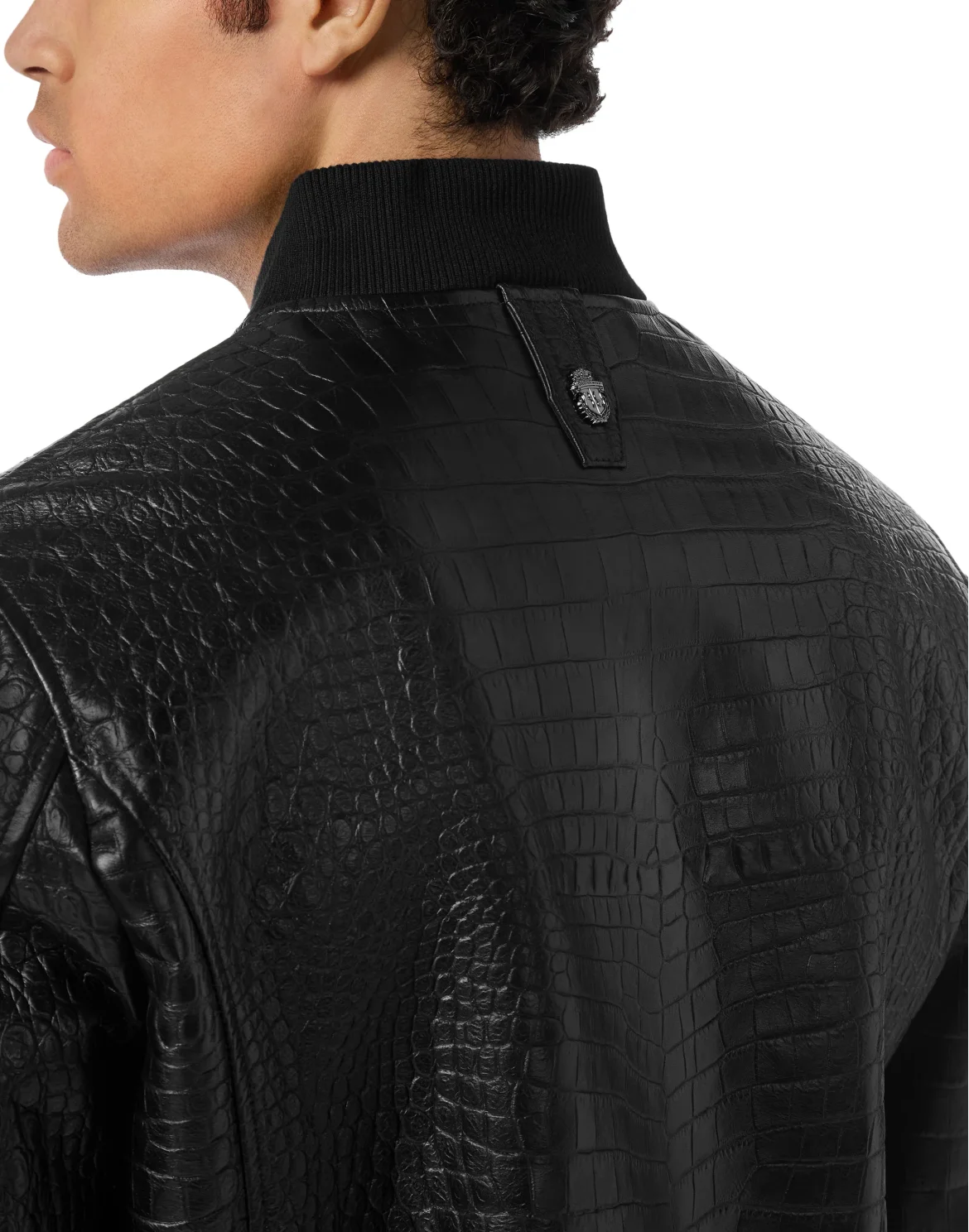 Leather Bomber Cocco, цвет: Черный