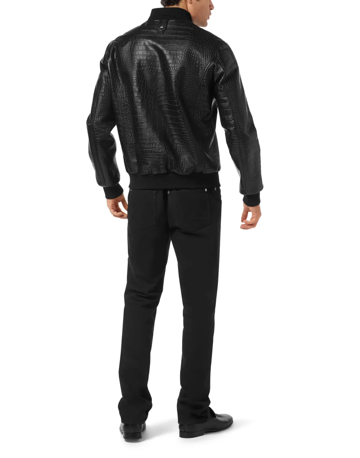 Leather Bomber Cocco, цвет: Черный