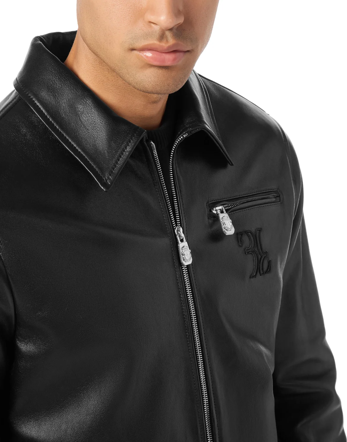 Nappa Leather Blouson, цвет: Черный