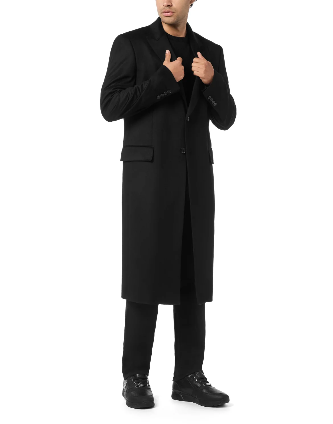 Cashmere Regular Fit Coat, цвет: Черный