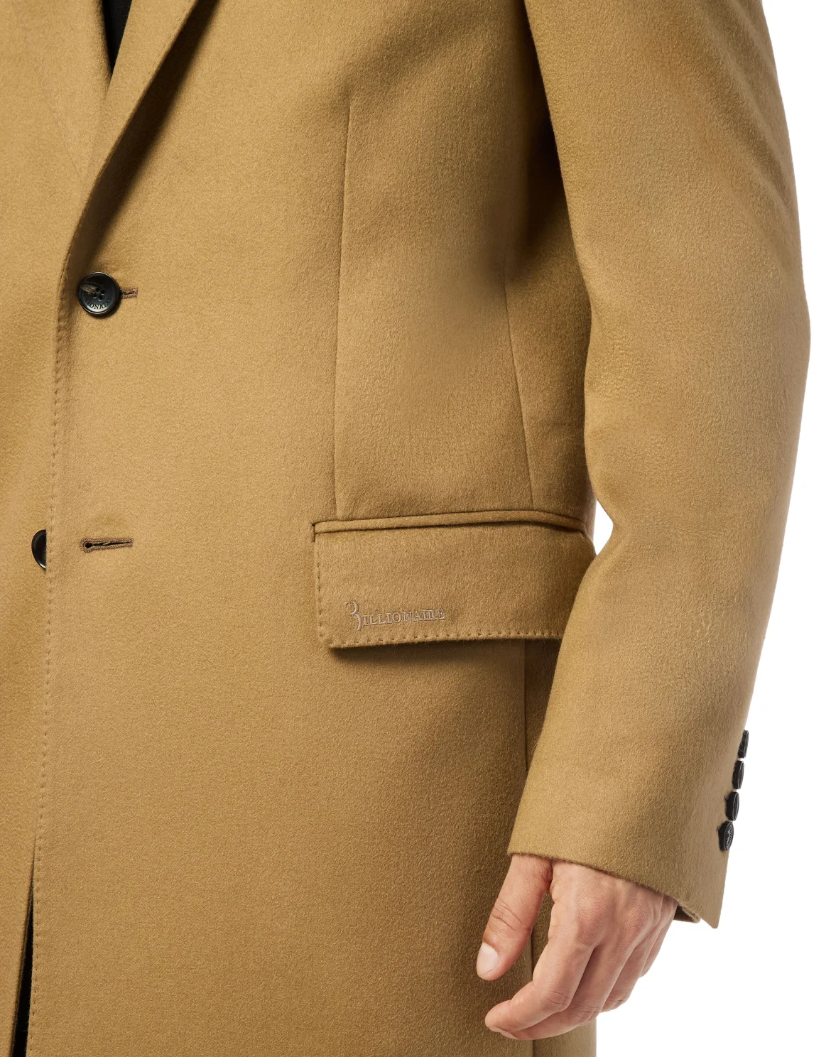 Cashmere Regular Fit Coat, цвет: Бежевый