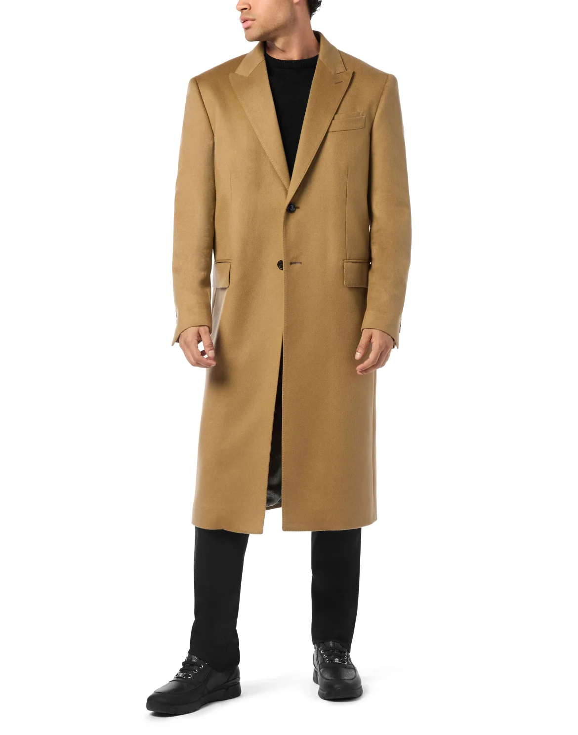 Cashmere Regular Fit Coat, цвет: Бежевый