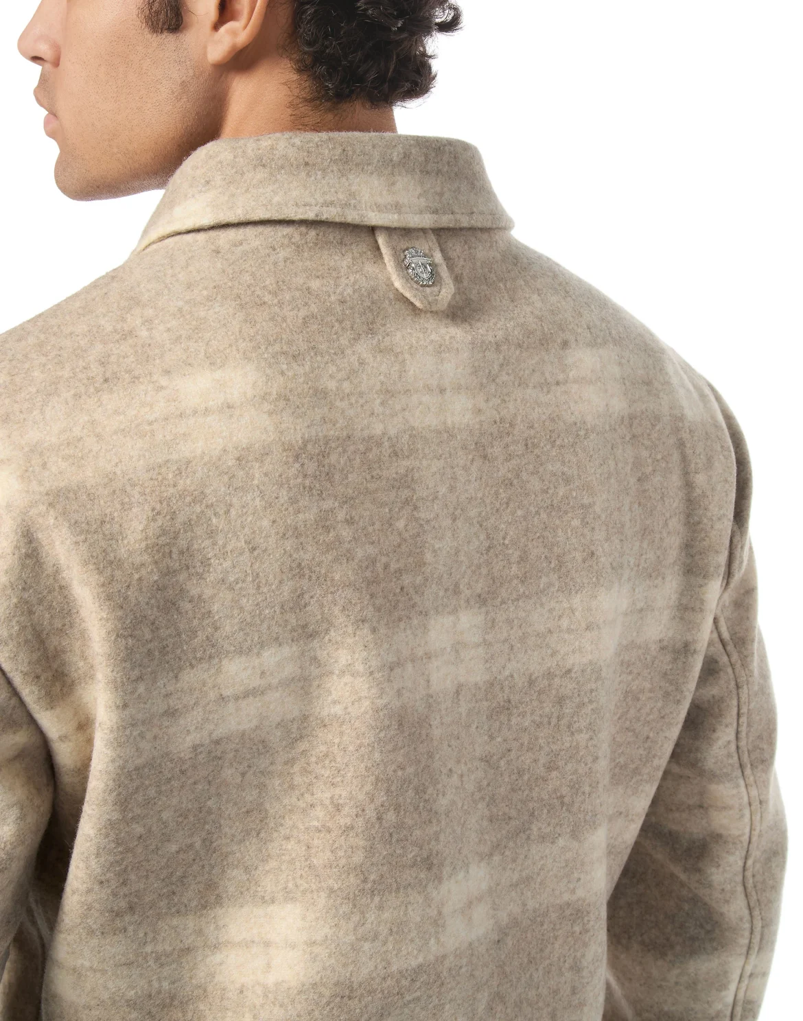 Wool Check Jacket Crest, цвет: Бежевый