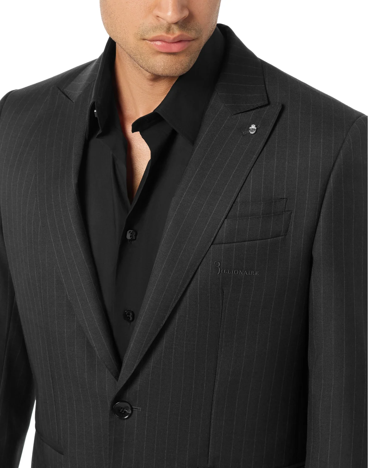 Gessato Blazer, цвет: Черный
