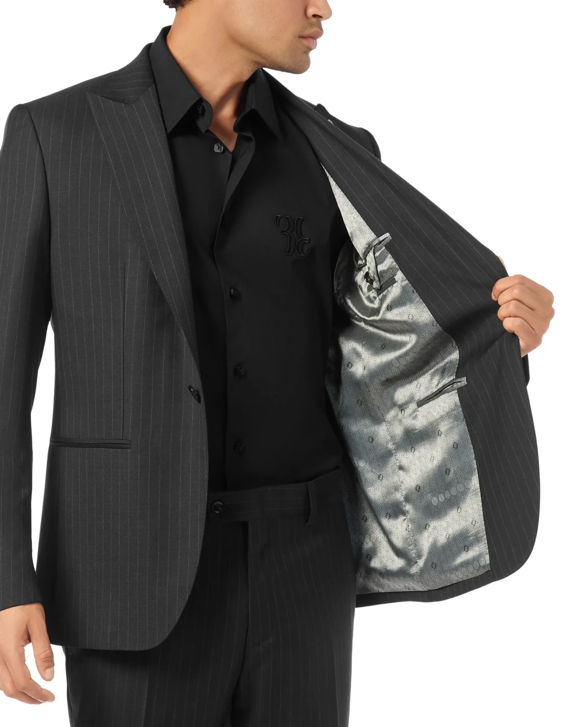 Gessato Blazer, цвет: Черный