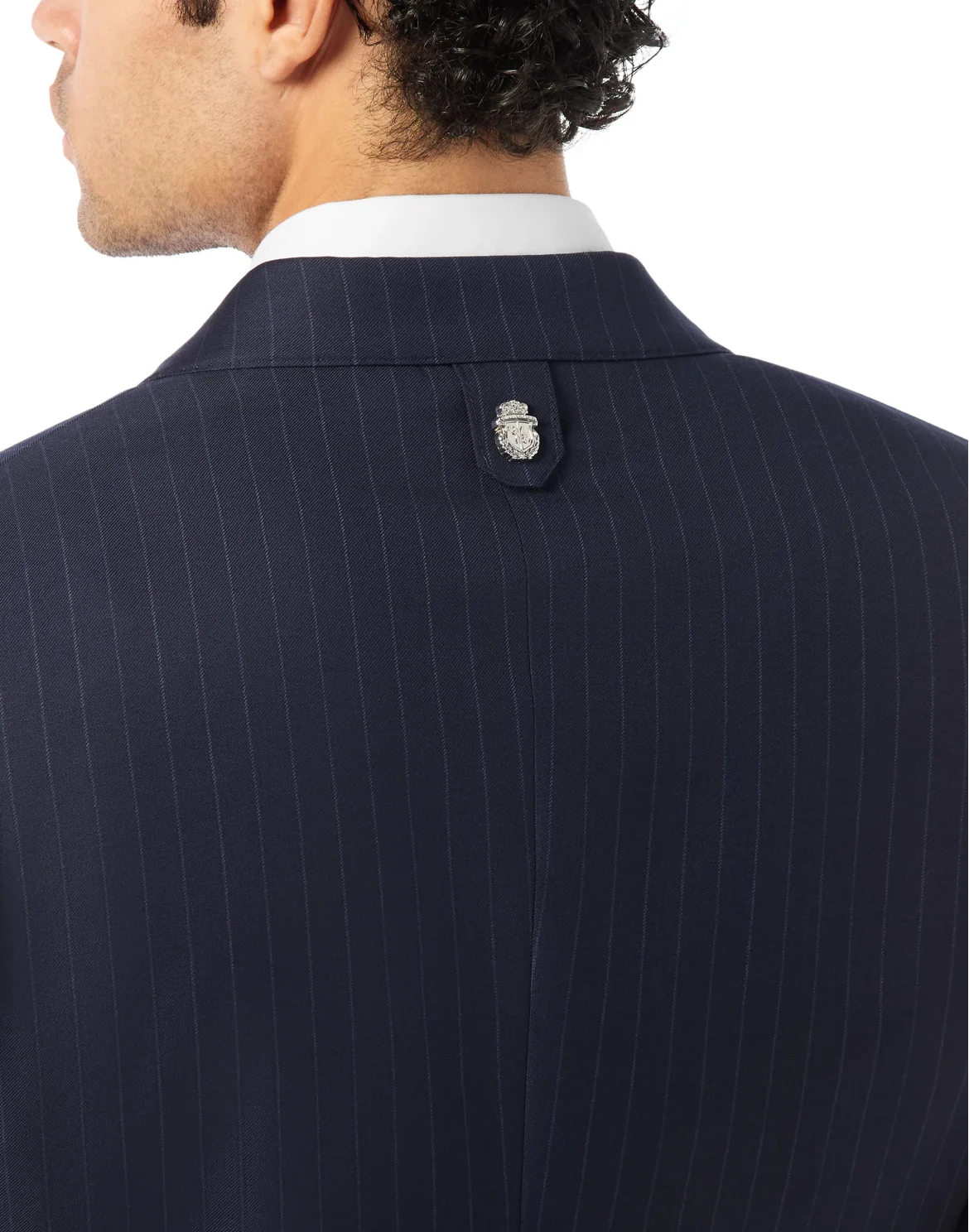 Gessato Blazer, цвет: Синий