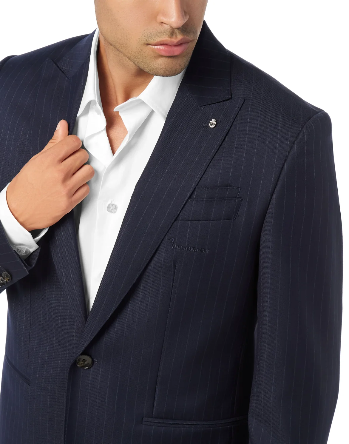Gessato Blazer, цвет: Синий