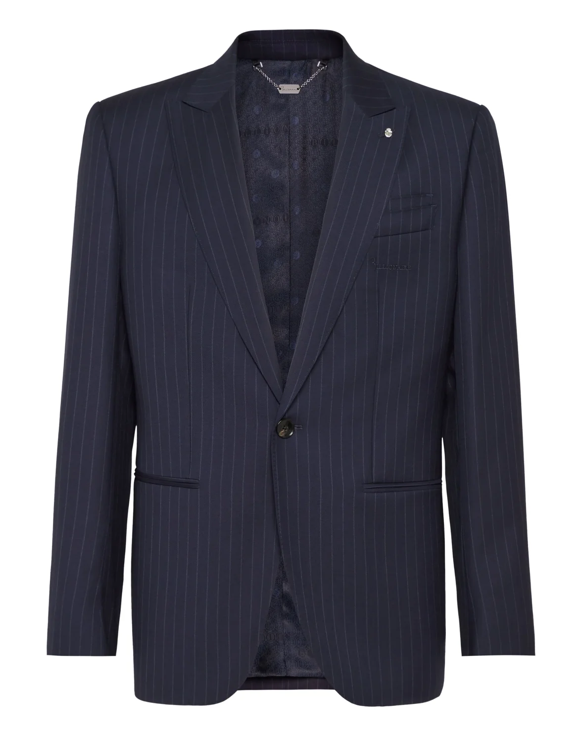 Gessato Blazer, цвет: Синий