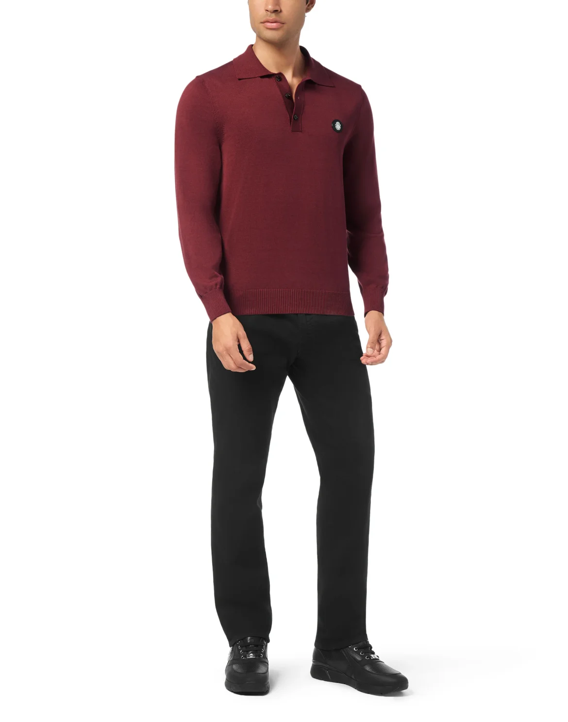 Cotton Silk Polo Shirt, цвет: Красный