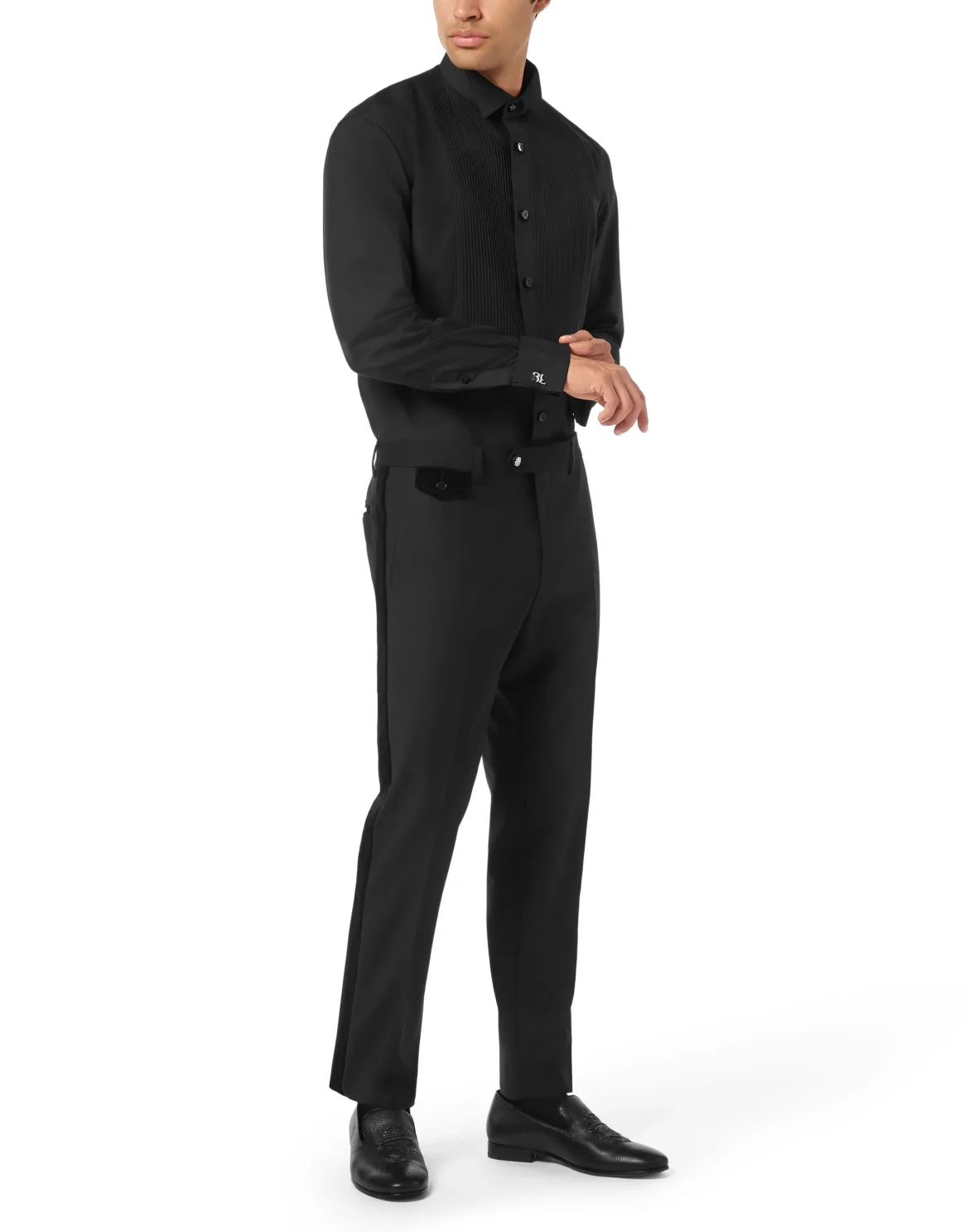 Cotton Tuxedo Shirt Gold Cut, цвет: Черный