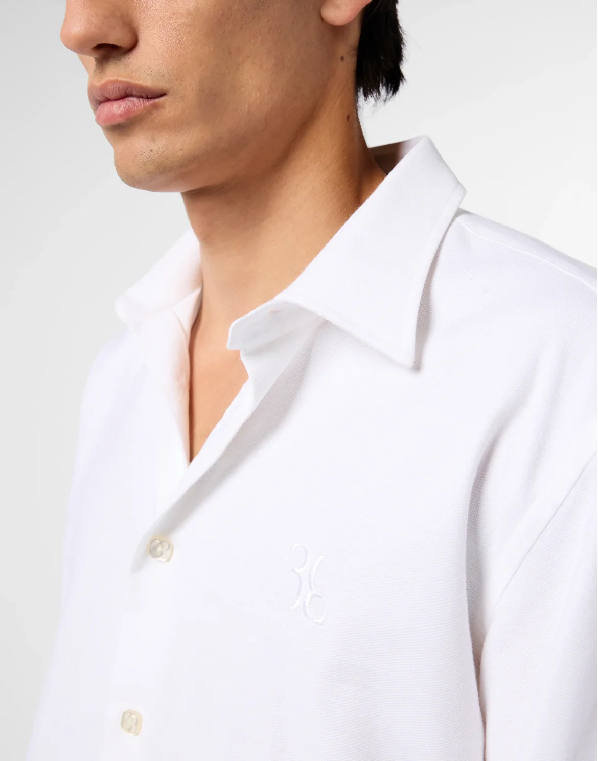 Cotton Piquet Shirt Regular Fit, цвет: Белый