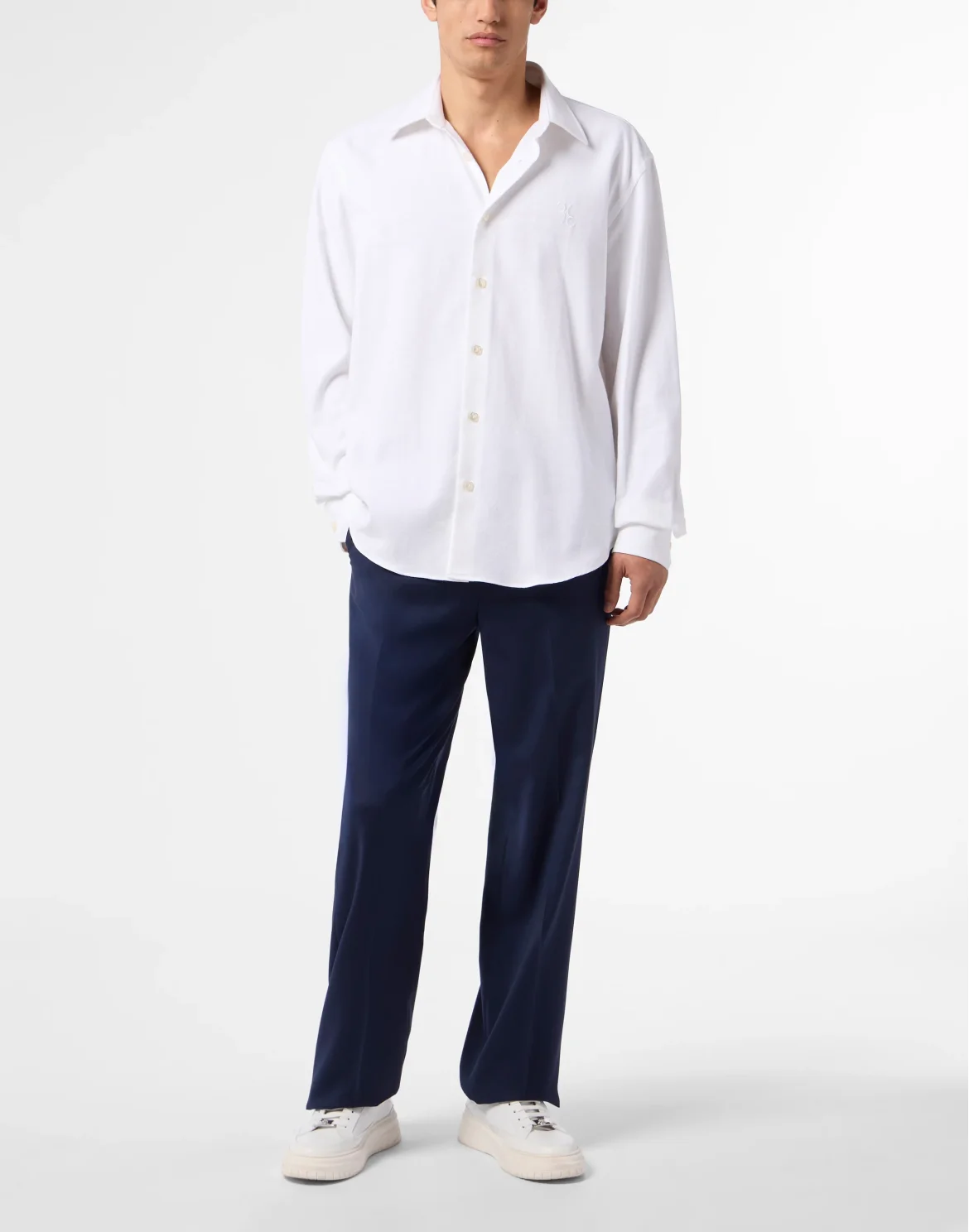 Cotton Piquet Shirt Regular Fit, цвет: Белый