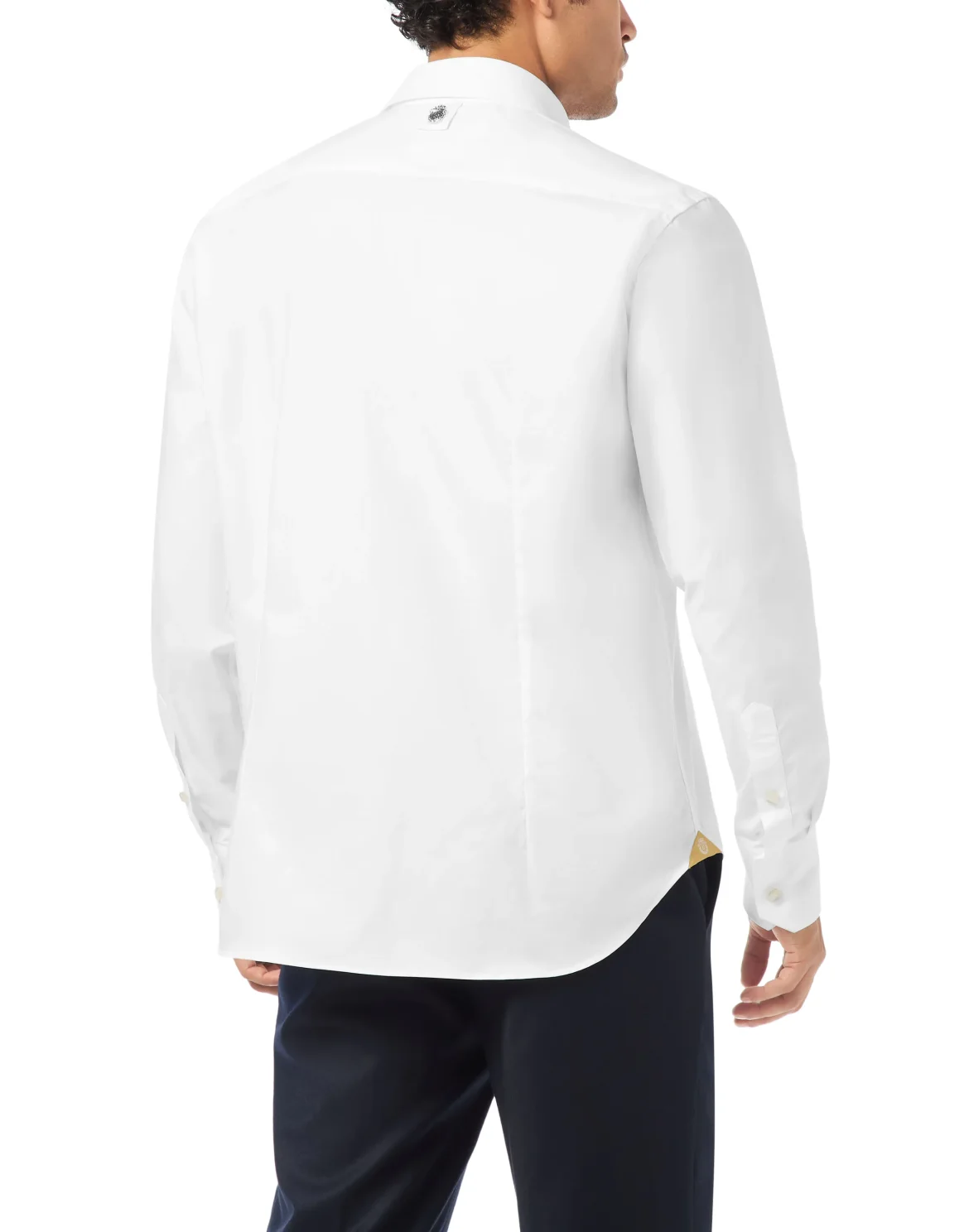 Embroidered Cotton Shirt Loose Fit, цвет: Белый