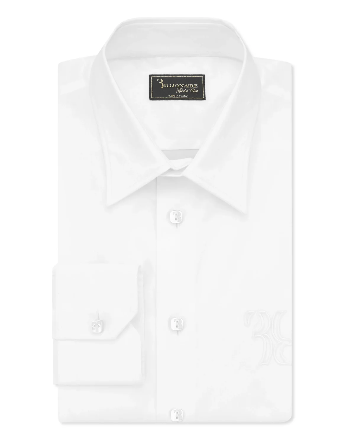 Embroidered Cotton Shirt Loose Fit, цвет: Белый