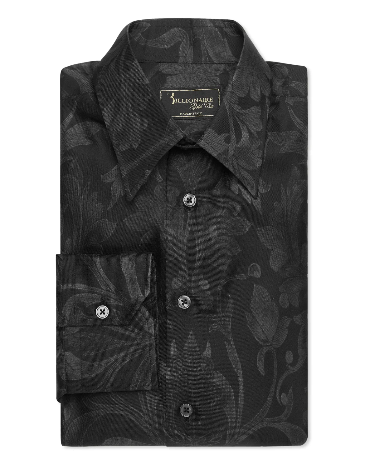 Silk Gold Cut Shirt Baroque, цвет: Черный