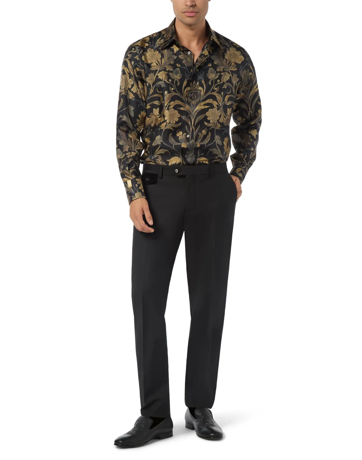 Silk Gold Cut Shirt Baroque, цвет: Золотой