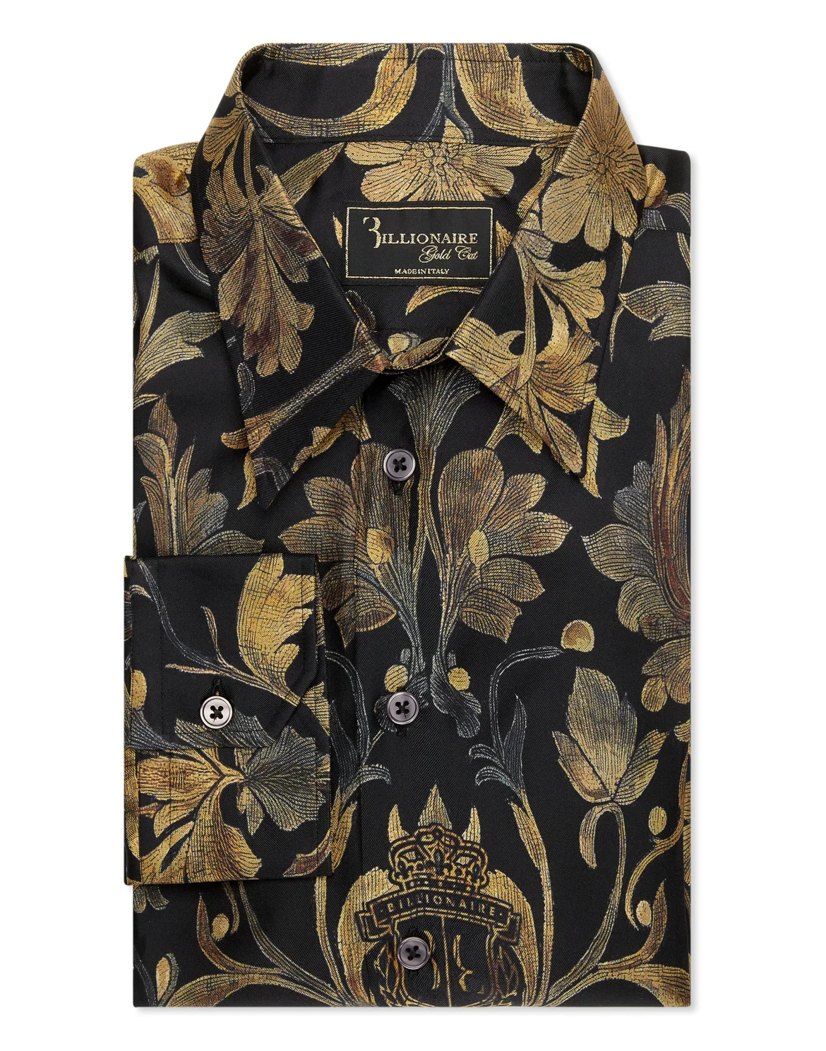 Silk Gold Cut Shirt Baroque, цвет: Золотой