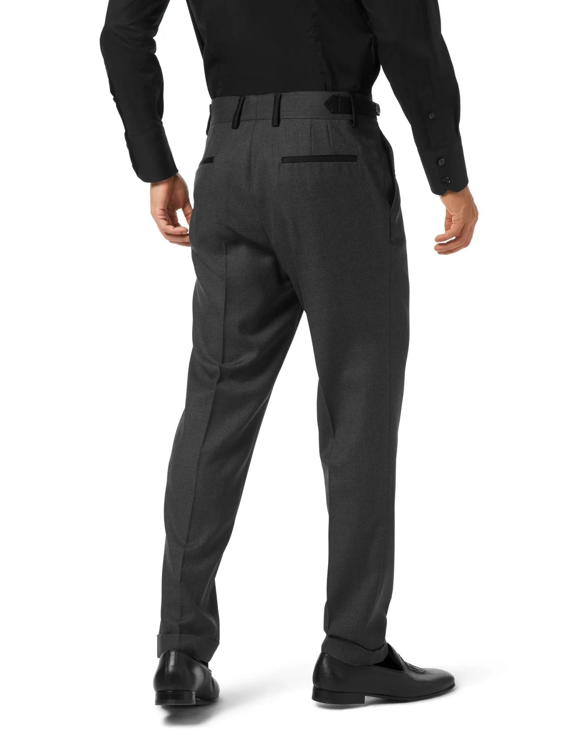Chino Belt Inserts Trousers, цвет: Черный