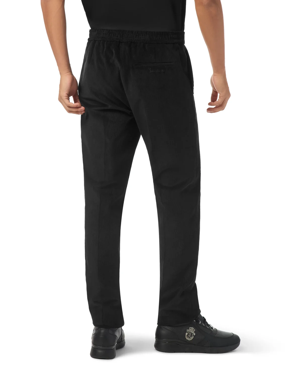 Corduroy Relaxed Fit Jogging Trousers, цвет: Черный