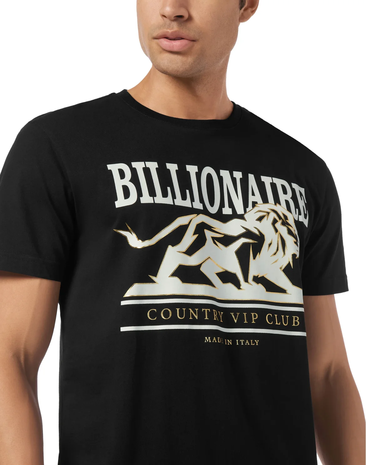 T-shirt Round Neck SS Lion, цвет: Черный