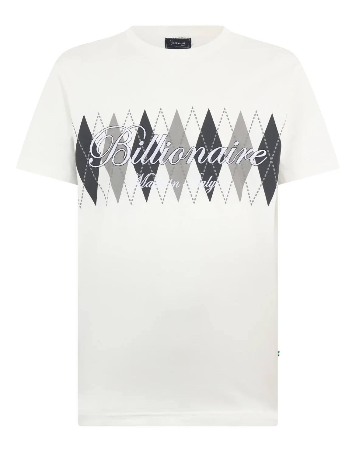 Embroidered T-shirt Round Neck SS, цвет: Бежевый