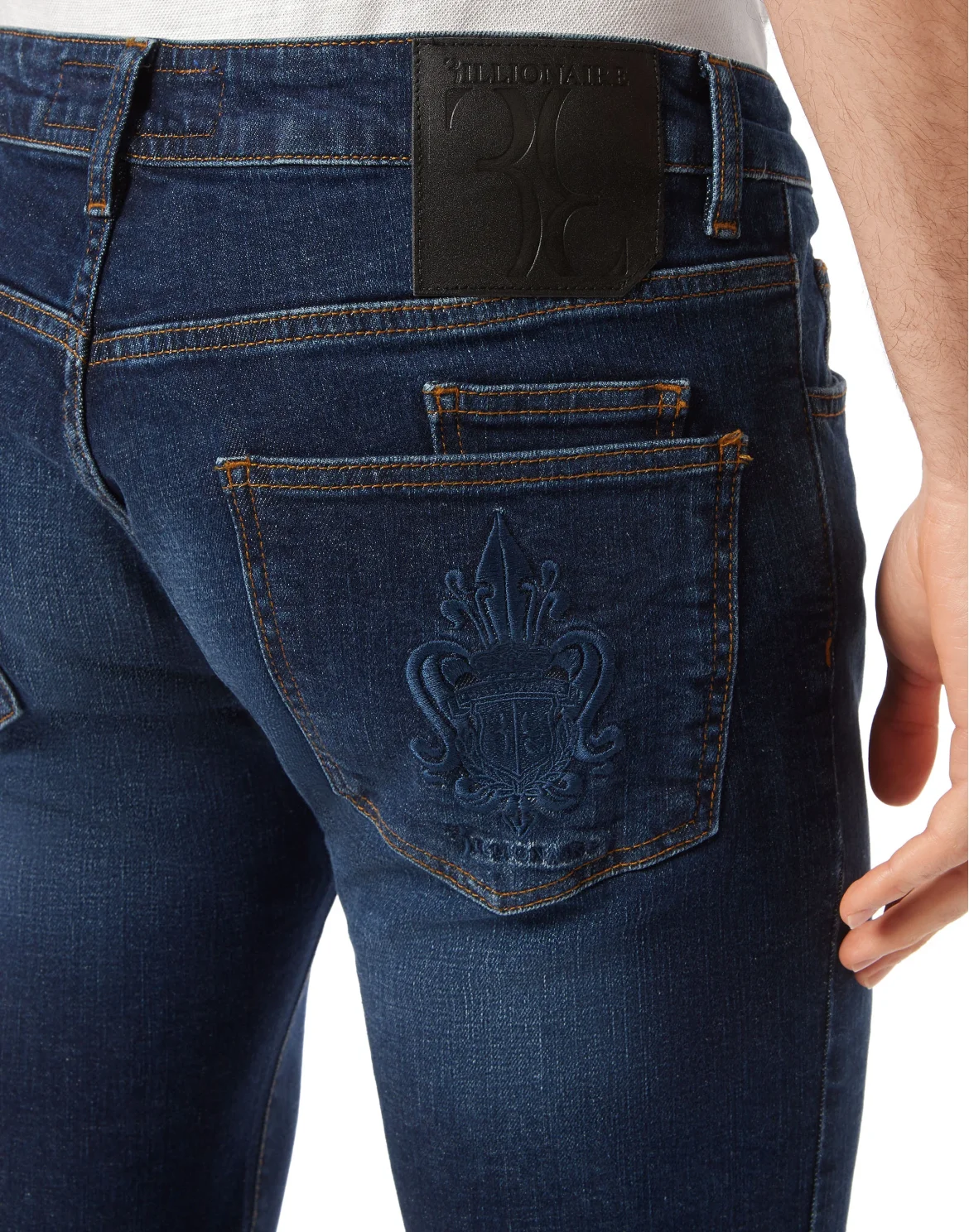 Denim Trousers Regular Fit, цвет: Синий