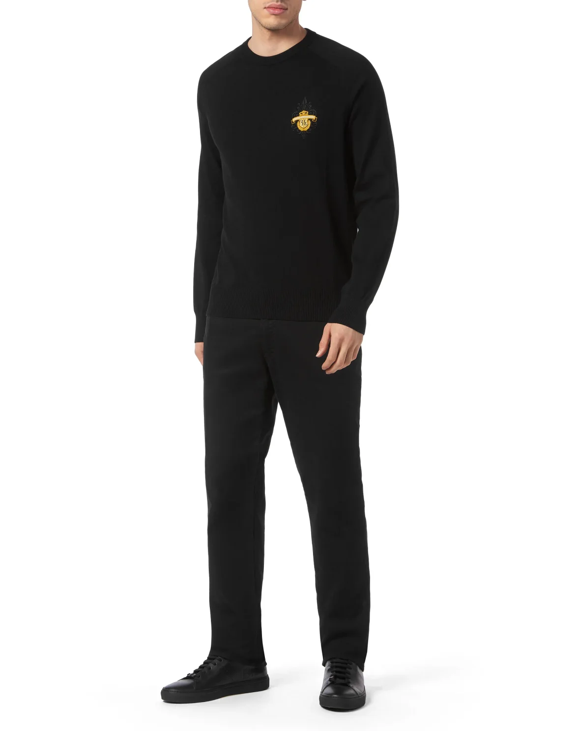 Pullover Round Neck LS, цвет: Черный